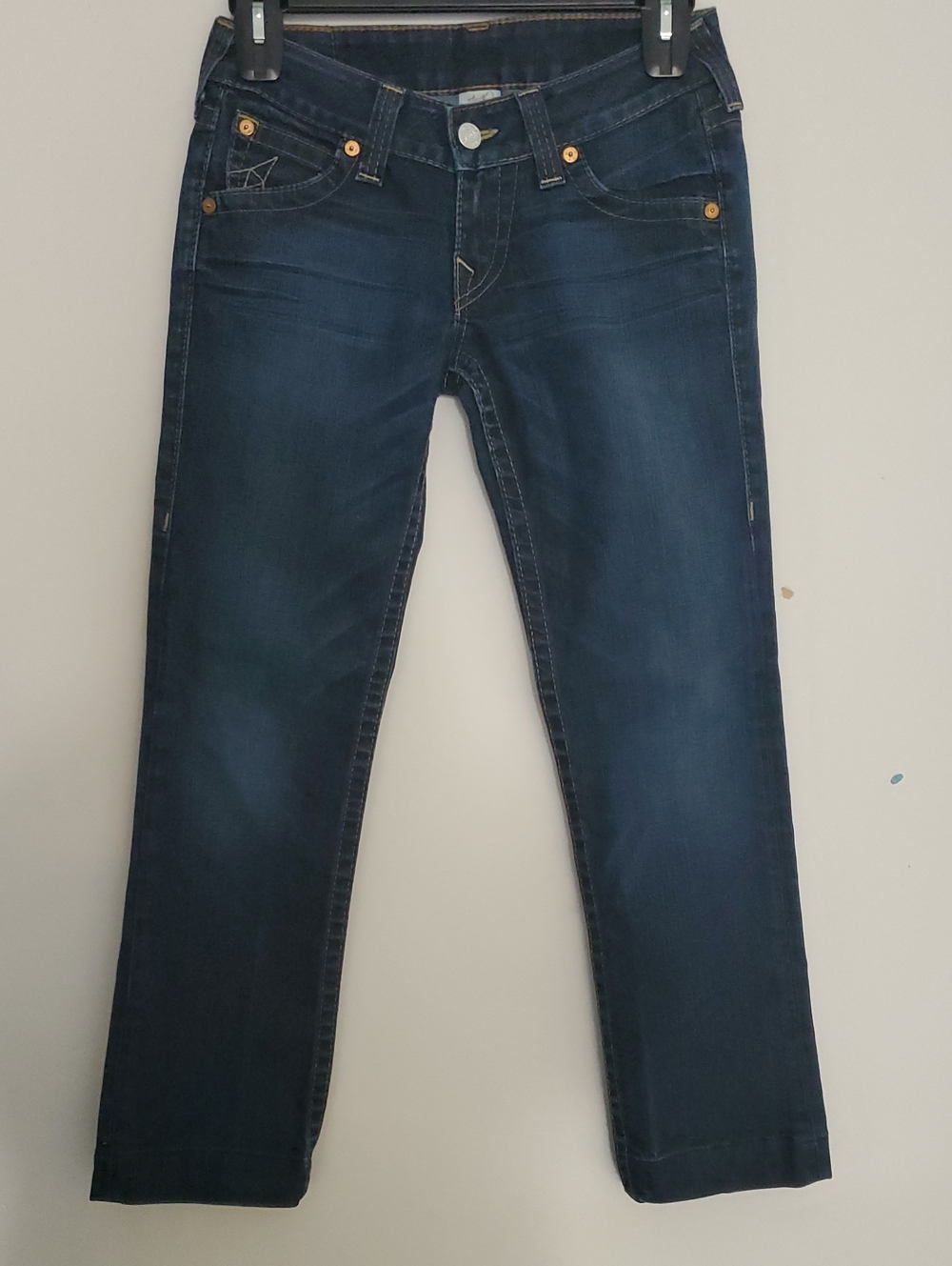 Vintage True Religion Bootcut Flare Jeans Flap Pocket Made in USA - Size 28
